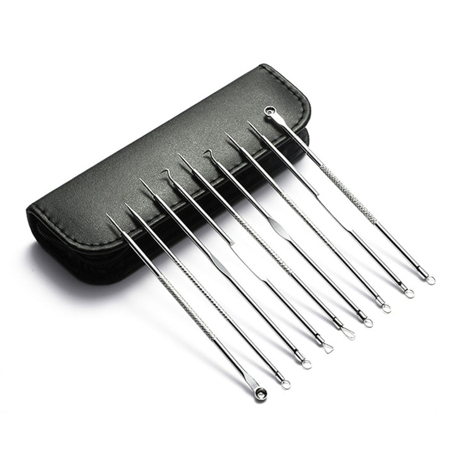 Pimple Extractor 9 Pcs Stainless Steel Set