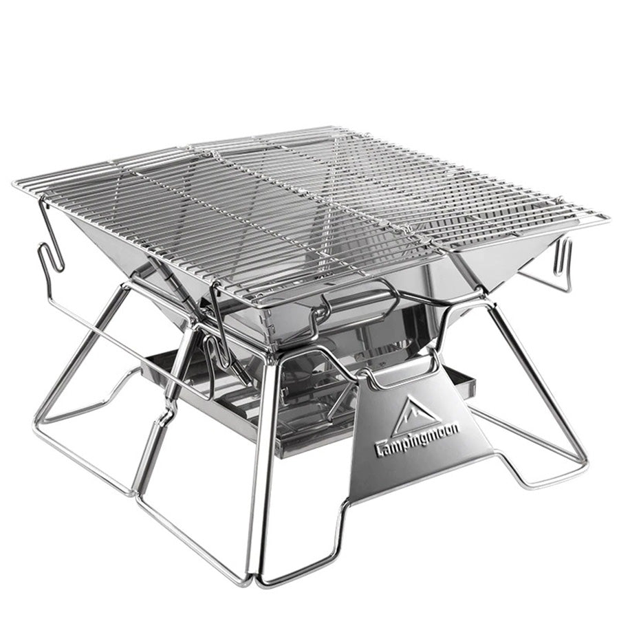 Portable Folding BBQ Grill Stove & Fire Pit