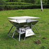 Portable Folding BBQ Grill Stove & Fire Pit