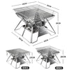 Portable Folding BBQ Grill Stove & Fire Pit