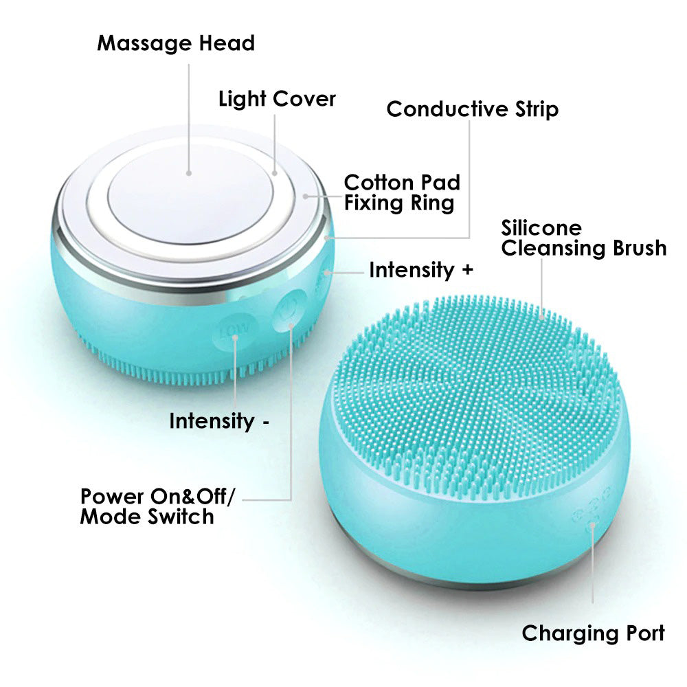 Ultrasonic Silicone Facial Cleansing Brush