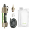 Outdoor Water Purification Straw with 2 Collapsible Bottles
