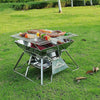 Portable Folding BBQ Grill Stove & Fire Pit