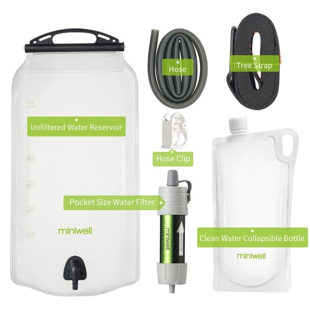 Outdoor Gravity Water Purification Set